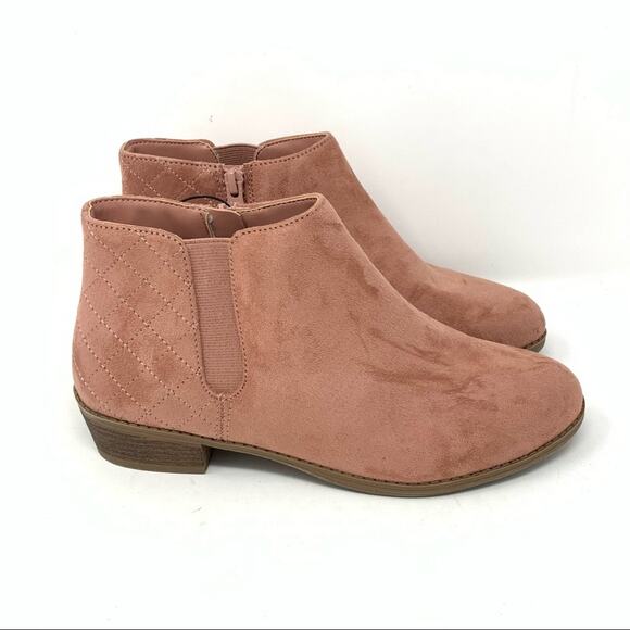 Cat &J ack Aleah Ankle Bootie Faux Suede Pink Size 5 NWT - Picture 7 of 8